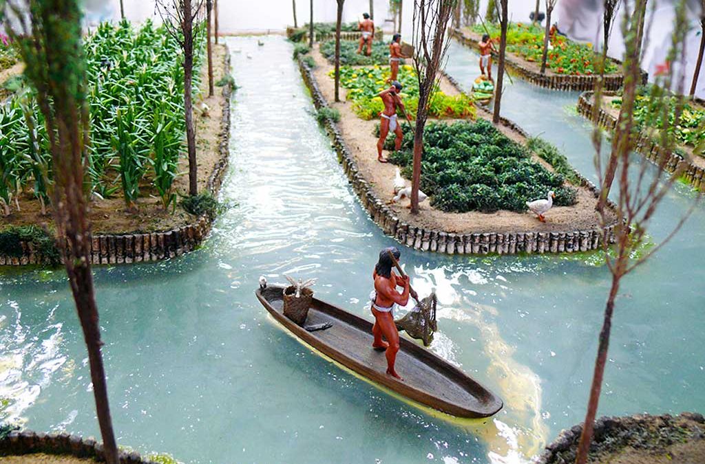 Aztec chinampas of Central America