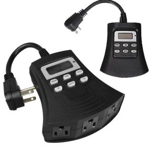 Outdoor 3 Outlet Digital Timer